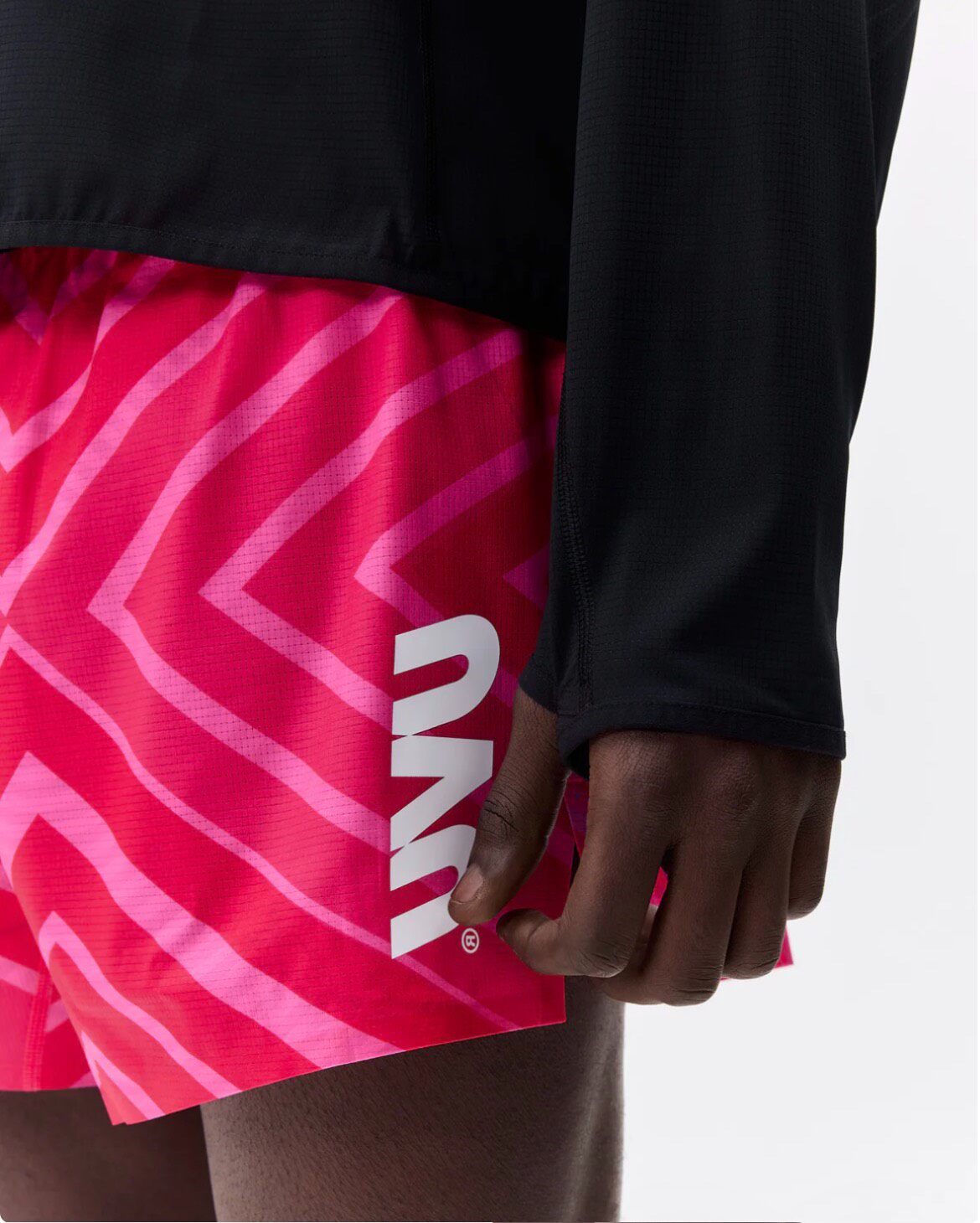 Cycling Bib Shorts - UVU ハーフタイト 2.0 レッドリップル ランニングショーツ ソウルマラソン