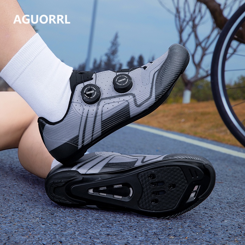 Clipless Mtb Shoes - 通気性のあるロードサイクリングシューズ クリップレススピンバイクシューズ 軽量 滑り止め 耐摩耗性 自転車レーシングシューズ