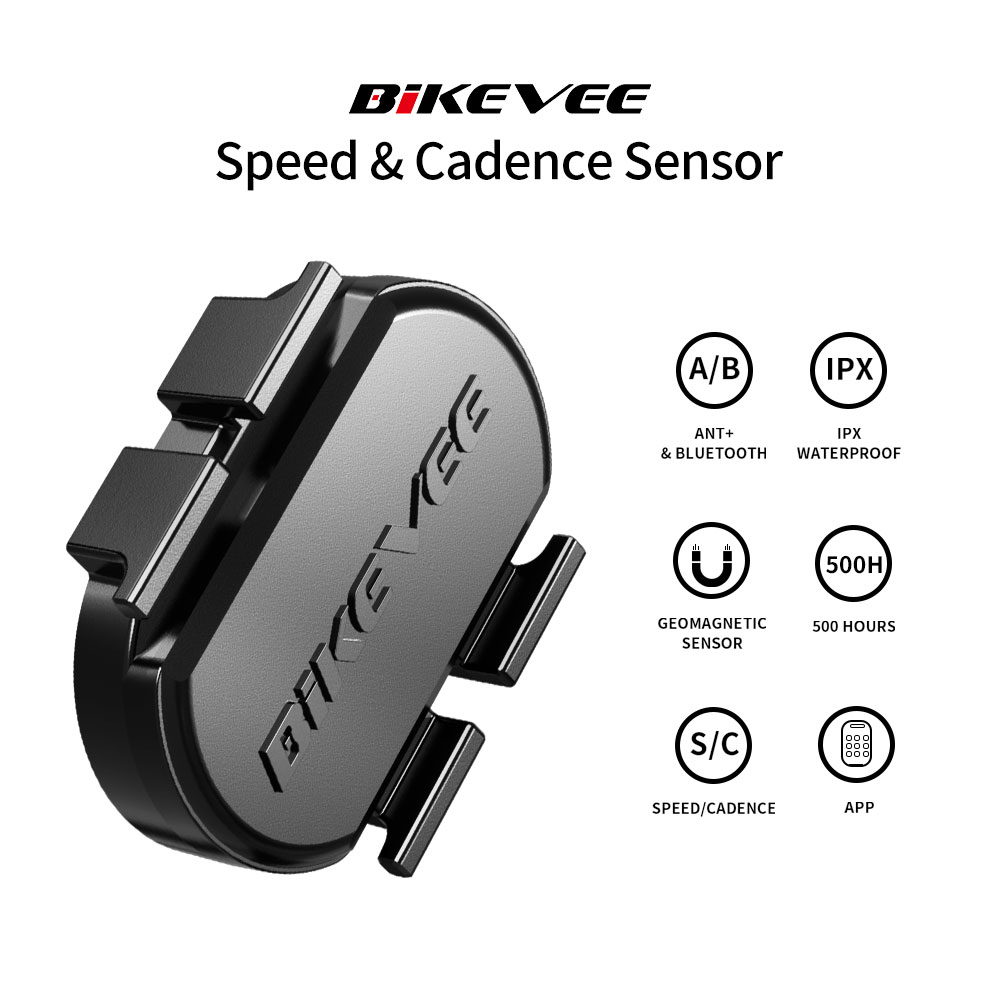 Bike Speedometer - Bikevee ユニバーサル ケイデンス＆スピードセンサー サイクリング用 ワイヤレス Bluetooth