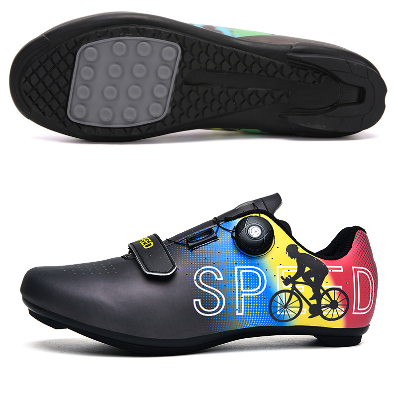 Clipless Mtb Shoes - 春用サイクリングシューズ メンズ レディース ロードMTBバイクシューズ 通気性 ロータリーバックル