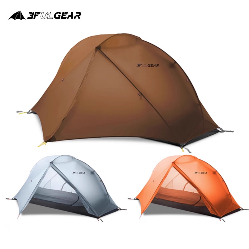 Cycling Gear Needed - 3F UL ギア 1 人キャンプテント超軽量防水屋外旅行テント 15D