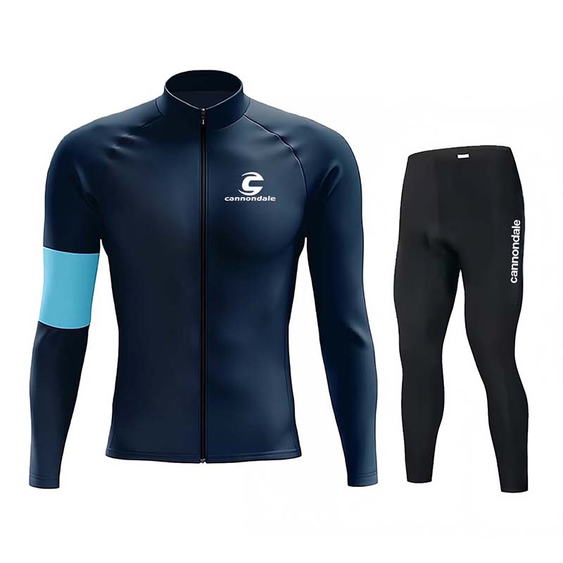 Cycling Jersey - キャノンデール メンズ 長袖 薄手 サイクリング ジャージ