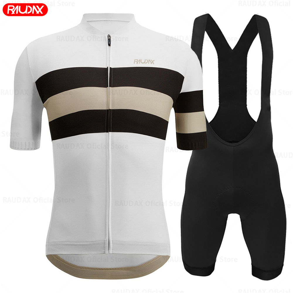 Cycling Gear Logo - Raudax サイクリングジャージセット 2025 スポーツチーム夏ユース MTB バイクサイクリング服マイヨ
