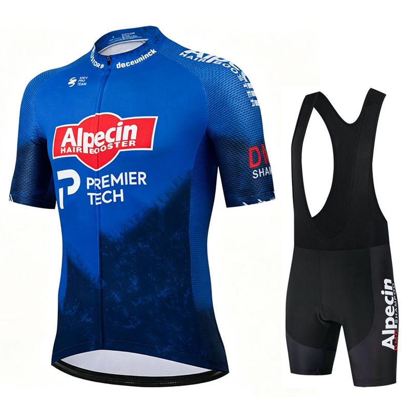 Cycling Bib Shorts - Alpecin プロサイクリングジャージセット男性ビブショーツ自転車半袖 Bicicleta 服バイクマイヨ Ciclismo Hombre