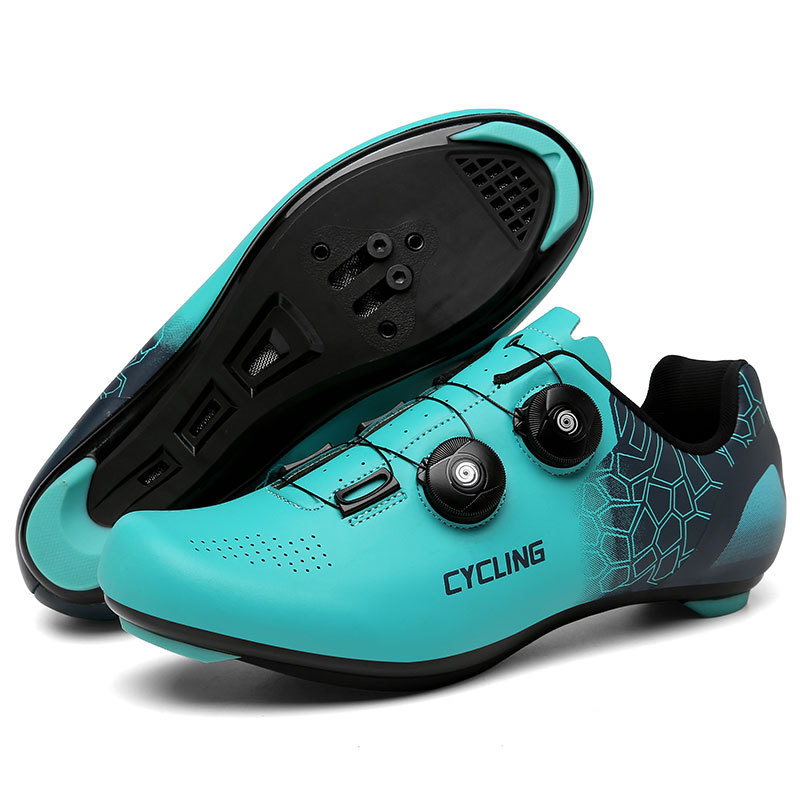 Clipless Mtb Shoes - ロード MTB サイクリングシューズ男性女性通気性ハードソールロータリーバックルクリップレスノンスリップラバーソール屋外自転車トレーニングシューズ