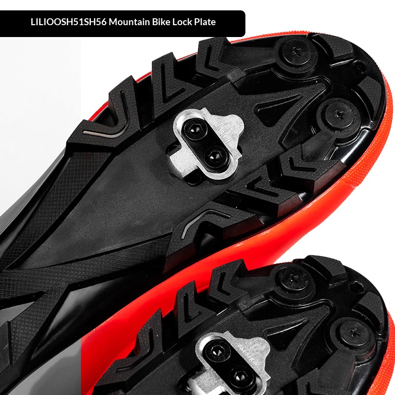 Clipless Mtb Shoes - マウンテンバイククリート SH51 SH56 用ステンレス鋼クリップレスクリート軽量耐摩耗性ロックプレート MTB サイクリングシューズ用