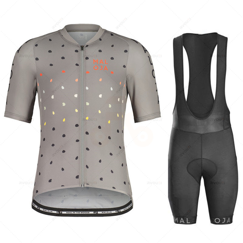 Maloja-半袖サイクリング服セット、自転車服、通気性のあ - Cycling Gear Logo のレビューと価格