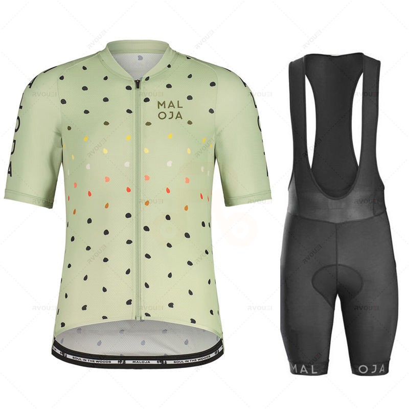 Maloja-半袖サイクリング服セット、自転車服、通気性のあ - Cycling Gear Logo のレビューと価格
