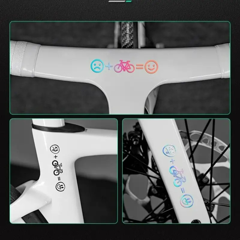 4 個ハッピーフェイスバイクステッカースマイリーデカール M - Cycling Gear Sale のレビューと価格