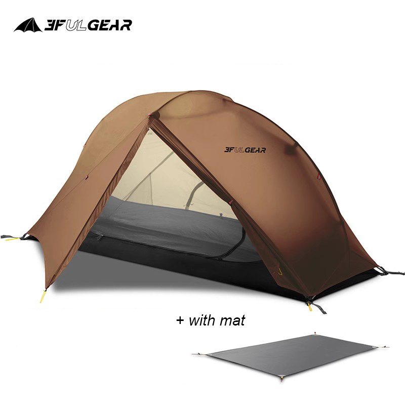 3F UL ギア 1 人キャンプテント超軽量防水屋外旅行テン - Cycling Gear Needed のレビューと価格