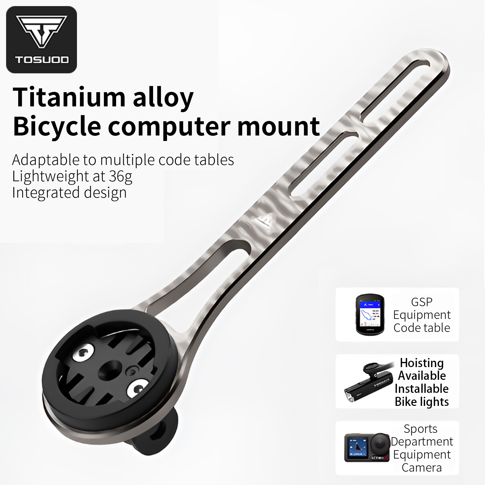 TOSUOD チタン合金一体型ハンドルバーバイクコンピュータ - Bike Speedometer のレビューと価格