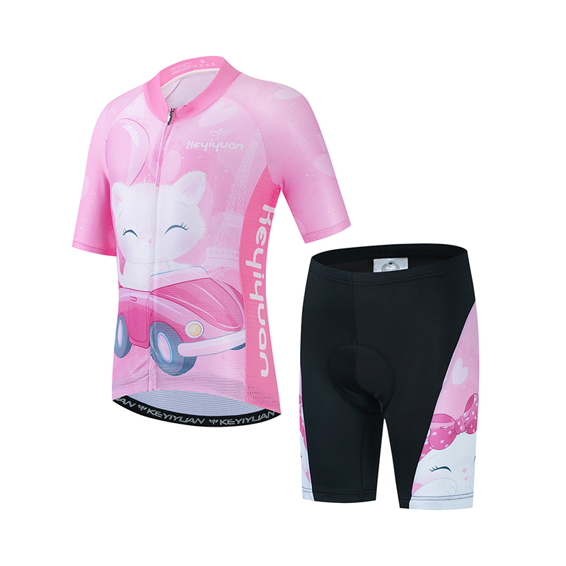 Keyiyuan-子供用サイクリングジャージ,半袖サイクリン - Cycling Gear Kids のレビューと価格