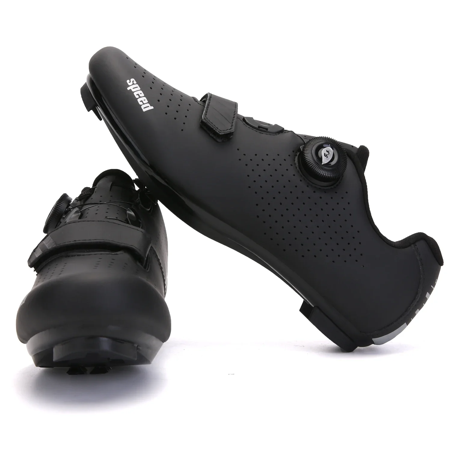 男性用のプロ仕様の超軽量サイクリングシューズ,ダブルバックル - Clipless Mtb Shoes のレビューと価格