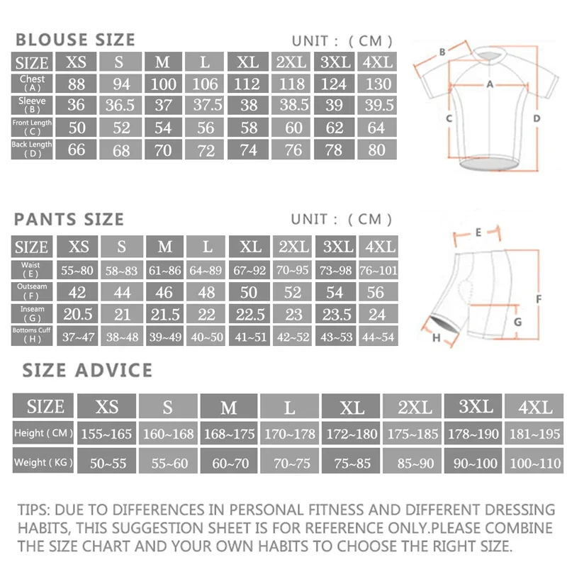 -プロ サイクリング ジャージ セット、スポーツウェア バイ - Cycling Bib Shorts のレビューと価格