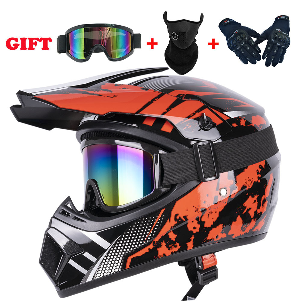 子供用フルフェイスオートバイヘルメット、ダートバイク用ギア、 - Cycling Gear Needed のレビューと価格