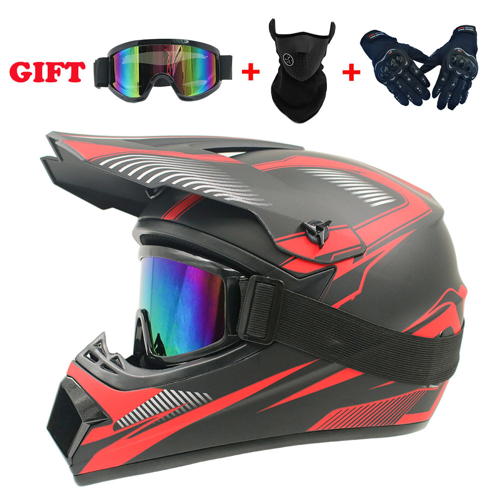 子供用フルフェイスオートバイヘルメット、ダートバイク用ギア、 - Cycling Gear Needed のレビューと価格