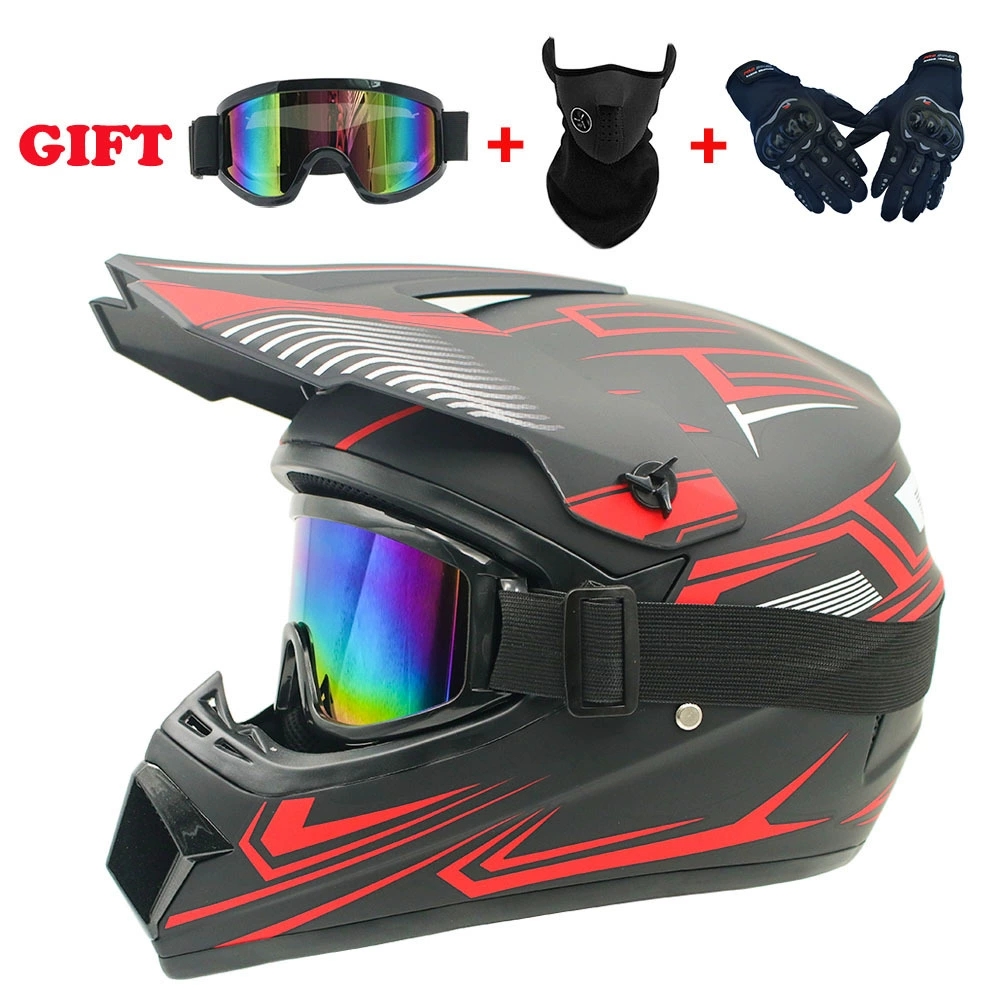 子供用フルフェイスオートバイヘルメット、ダートバイク用ギア、 - Cycling Gear Needed のレビューと価格
