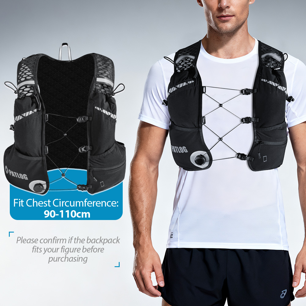 8L通気性ハイドレーションベストパック トレイルランニング  - Cycling Gear Bag のレビューと価格