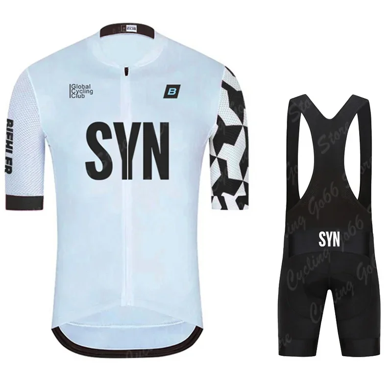 2025 SYN サマー半袖ジャージ 通気性 ロードバイクユ - Cycling Gear Logo のレビューと価格
